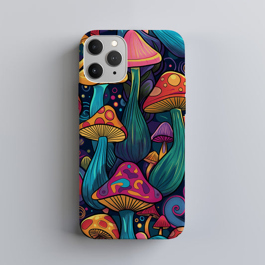 Groovy Shroomscape Phone Case – Retro Mushrooms & Everyday Protection with Psychedelic Vibes