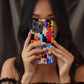 FloraPop Patchwork Phone Case – Bold Geometric Florals with Everyday Protection
