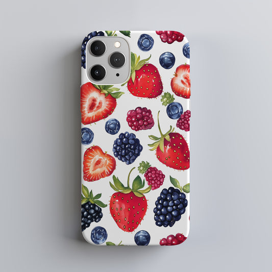 Berry Sweet Phone Case – Hand-Painted Summer Berries with Juicy Charm & Everyday Protection