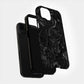 Shadow Rose Noir Phone Case – Matte Black Elegance with Everyday Protection