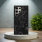 Shadow Rose Noir Phone Case – Matte Black Elegance with Everyday Protection