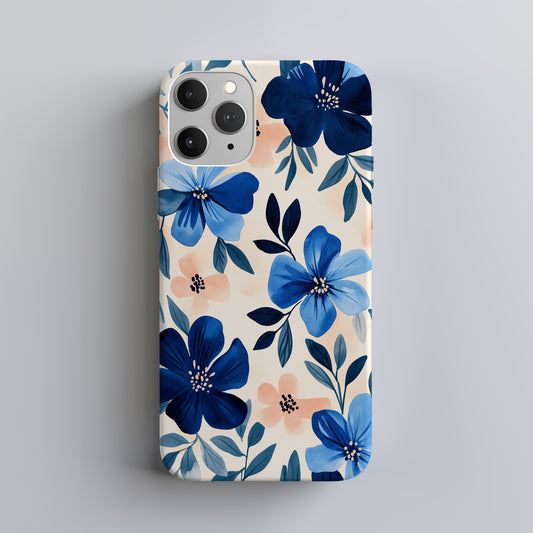 Blue Bloom Whispers Phone Case – Watercolor Florals with Everyday Elegance & Protection