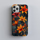 Inferno Lily Phone Case – Fiery Brush-Painted Florals with Bold Protection