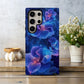 Lunar Bloom Glow Phone Case – Ethereal Neon Florals with Cosmic Radiance & Durable Protection