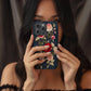 Embroidered Rose Elegance Phone Case – Boho Floral Stitchwork with Lasting Protection