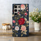 Embroidered Rose Elegance Phone Case – Boho Floral Stitchwork with Lasting Protection