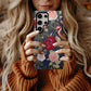 Embroidered Rose Elegance Phone Case – Boho Floral Stitchwork with Lasting Protection