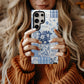 Blue Calico Patchwork Phone Case – Vintage Charm with Modern Protection