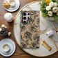 Black Rose Sketch Phone Case – Hand-Drawn Tattoo Floral Design
