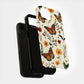 Monarch Butterfly & Wildflower Phone Case – Vintage Botanical Design