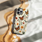 Monarch Butterfly & Wildflower Phone Case – Vintage Botanical Design
