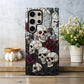 Gothic Skulls & Roses Stained Glass Phone Case – Dark Cathedral Aesthetic