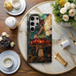 Enchanted Forest Fairy Phone Case – Stained Glass Toadstool & Moonlit Wings