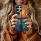 Botanical Seasons Phone Case – Stained Glass Spring, Summer, Autumn, and Winter Floral Panels