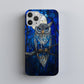 Moonlit Owl Stained Glass Phone Case – Celestial Forest Art