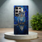 Moonlit Owl Stained Glass Phone Case – Celestial Forest Art