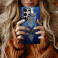 Moonlit Owl Stained Glass Phone Case – Celestial Forest Art