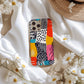 Funky Abstract Collage Phone Case – Bold Dots, Stripes & Retro Pop Colors