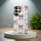Pastel Bow Phone Case – Playful Vintage-Inspired Ribbon Pattern