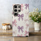 Pastel Bow Phone Case – Playful Vintage-Inspired Ribbon Pattern