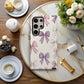 Pastel Bow Phone Case – Playful Vintage-Inspired Ribbon Pattern