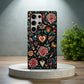 Vintage Flash Tattoo Floral Hearts Phone Case – Bold Traditional Ink Style
