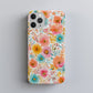 Sun-Kissed Watercolor Garden Phone Case – Bold Pastel Floral