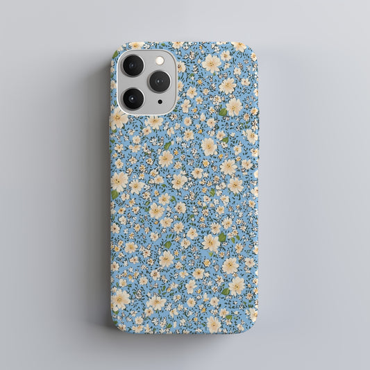 Blue Meadow Bloom Phone Case – Cottagecore Vintage Florals