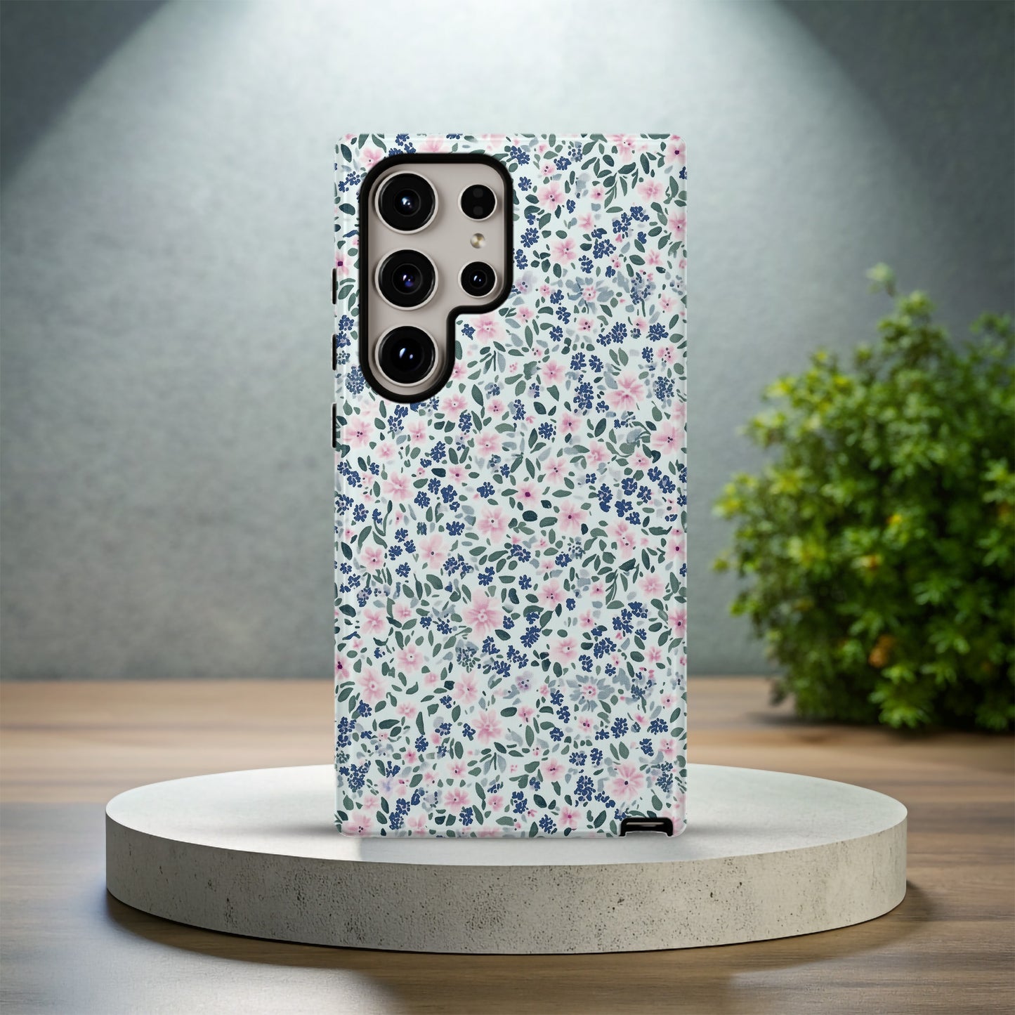 Sweet Blush & Bluebud Floral Phone Case – Petite Vintage Bloom