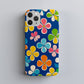 Retro Bloom Pop Case – 60s Mod Floral Vibe in Bold Colors