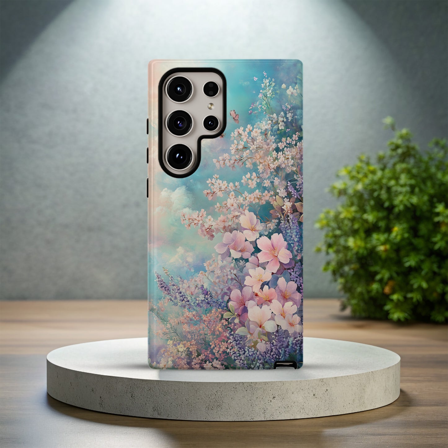 Sakura Sky Bloom Case – Dreamy Pastel Cherry Blossoms & Butterflies