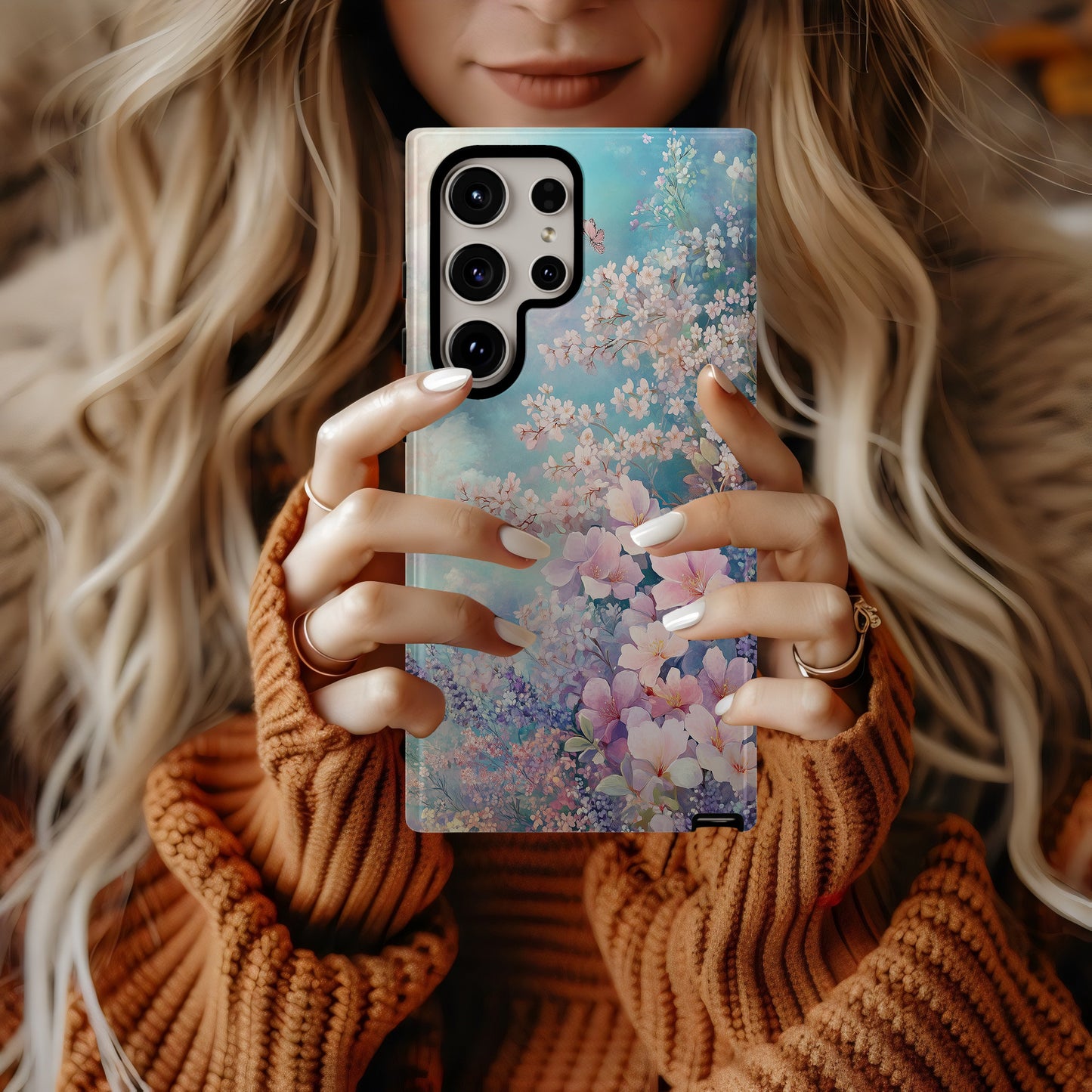 Sakura Sky Bloom Case – Dreamy Pastel Cherry Blossoms & Butterflies