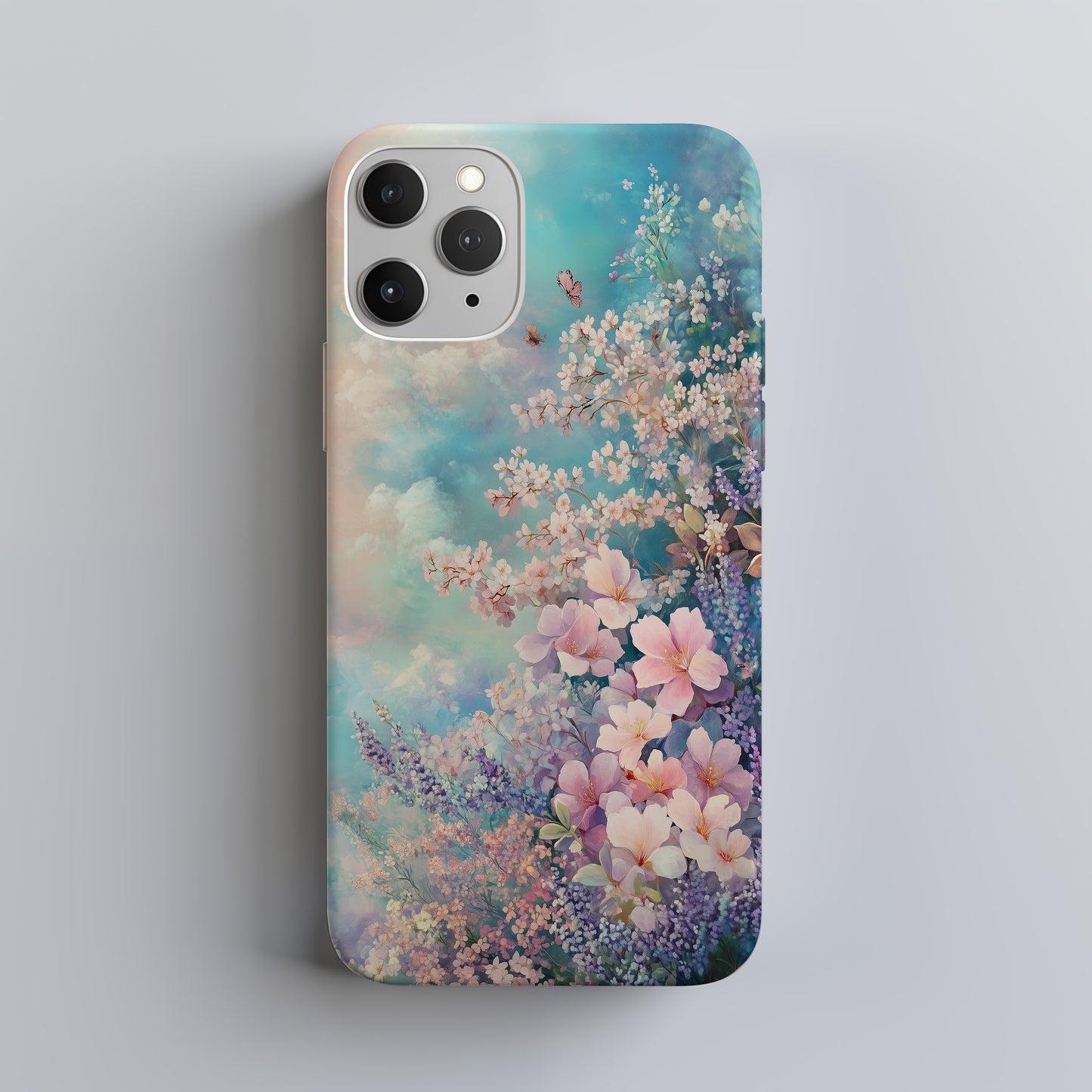 Sakura Sky Bloom Case – Dreamy Pastel Cherry Blossoms & Butterflies