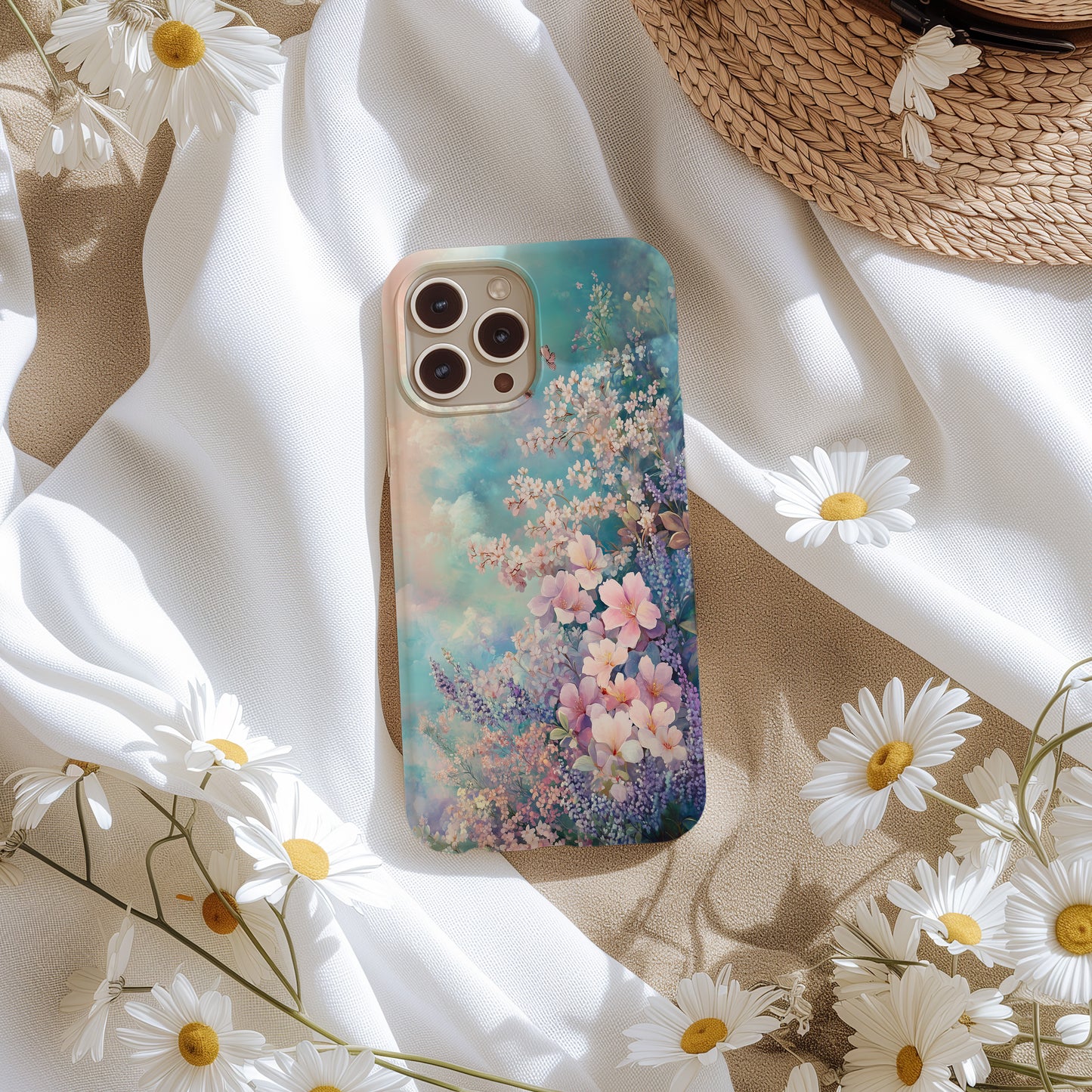 Sakura Sky Bloom Case – Dreamy Pastel Cherry Blossoms & Butterflies