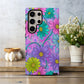 Electric Daisy Swirl Case – Y2K Retro Flower Power in Neon Pastels