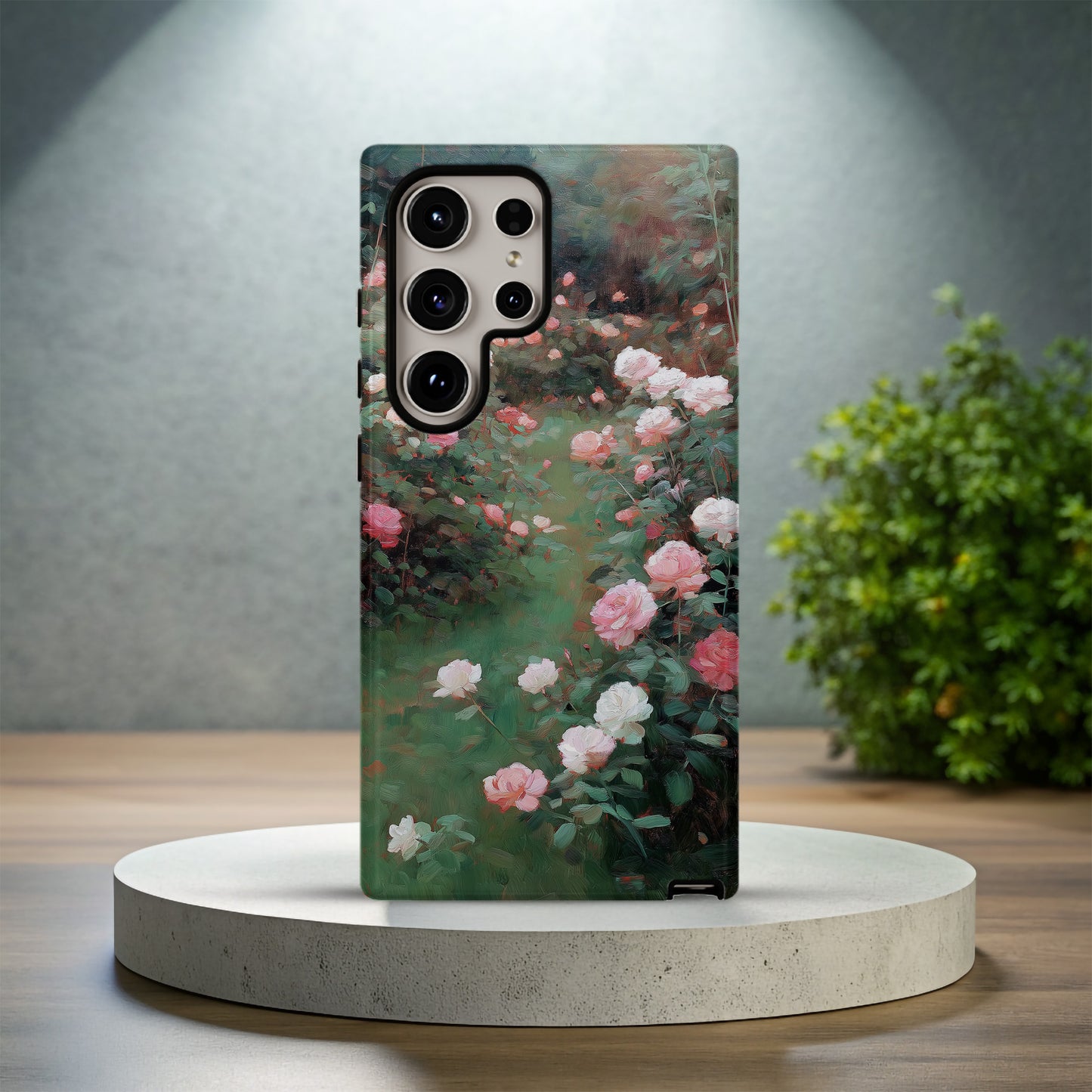 Rose Garden Reverie Case – Impressionist Floral Pathway in Soft Petals