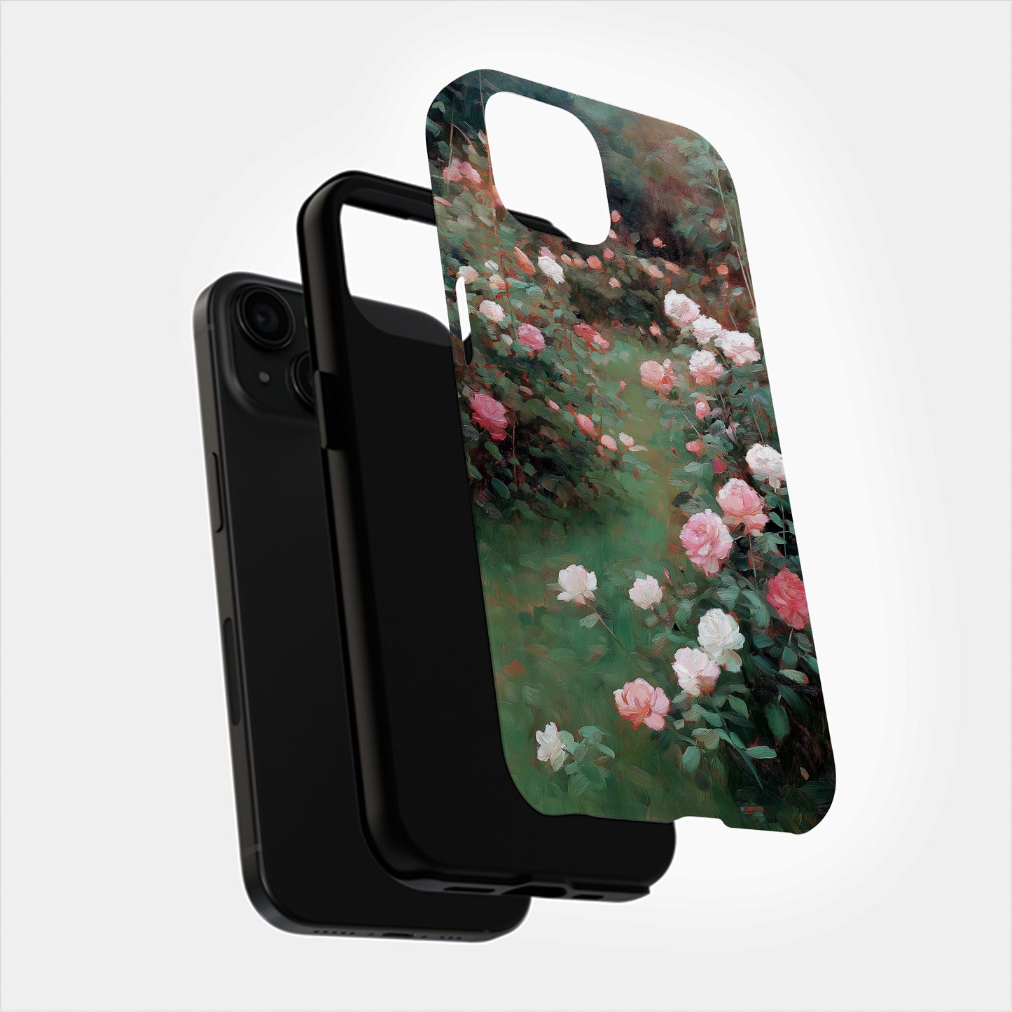 Rose Garden Reverie Case – Impressionist Floral Pathway in Soft Petals