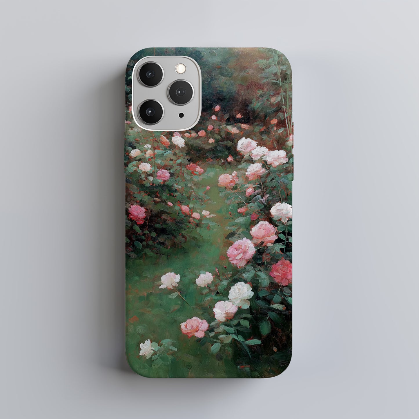 Rose Garden Reverie Case – Impressionist Floral Pathway in Soft Petals