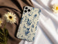 Celestial Cherub Toile Case – Vintage Moon & Angel Floral in French Blue