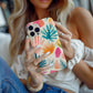 Palm Splash Tropic Case – Abstract Pastel Jungle Vibes in Bold Color