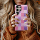 Sugar Pop Check Case – Pastel Pink & Purple Coquette Checkerboard