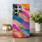 Golden Glam Marble Case – Vivid Swirl with Luxe Metallic Accents