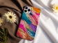 Golden Glam Marble Case – Vivid Swirl with Luxe Metallic Accents