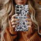 Kooky Doodle Chaos Case – Black & White Hand-Drawn Icon Collage