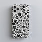 Kooky Doodle Chaos Case – Black & White Hand-Drawn Icon Collage
