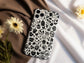 Kooky Doodle Chaos Case – Black & White Hand-Drawn Icon Collage