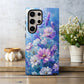 Celestial Bloom Case – Dreamy Sky Garden in Pastel Violet & Cloud Blue