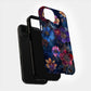 Midnight Bloom Case – Deep Plum & Indigo Florals with Gold Ink Detailing