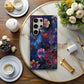 Midnight Bloom Case – Deep Plum & Indigo Florals with Gold Ink Detailing