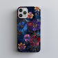 Midnight Bloom Case – Deep Plum & Indigo Florals with Gold Ink Detailing